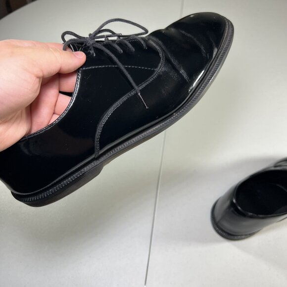 Dr. Martens Mens Fawkes Black Dress Shoes Size 10 Black Oxford Henley Sole main image 7